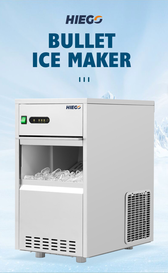 Frost 자유로운 상업적인 덩어리 제빙기 100 Kg 700w 탄알 아이스 큐브 기계 0