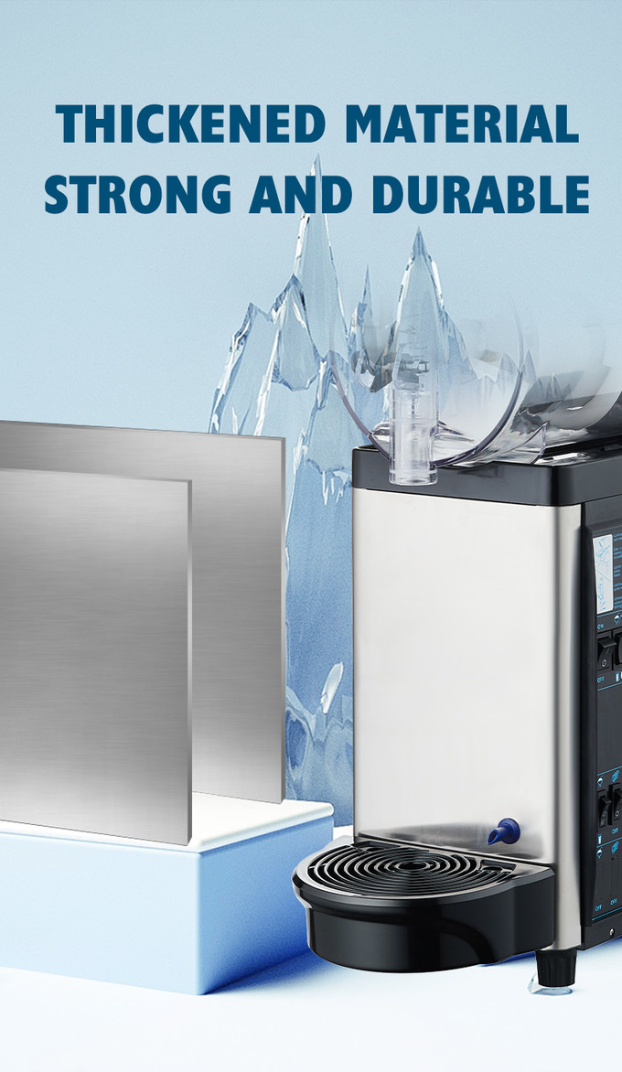 500w 눈이 녹는 기계 24L 빙 냉 슬러시 음료 분배기 기계 2