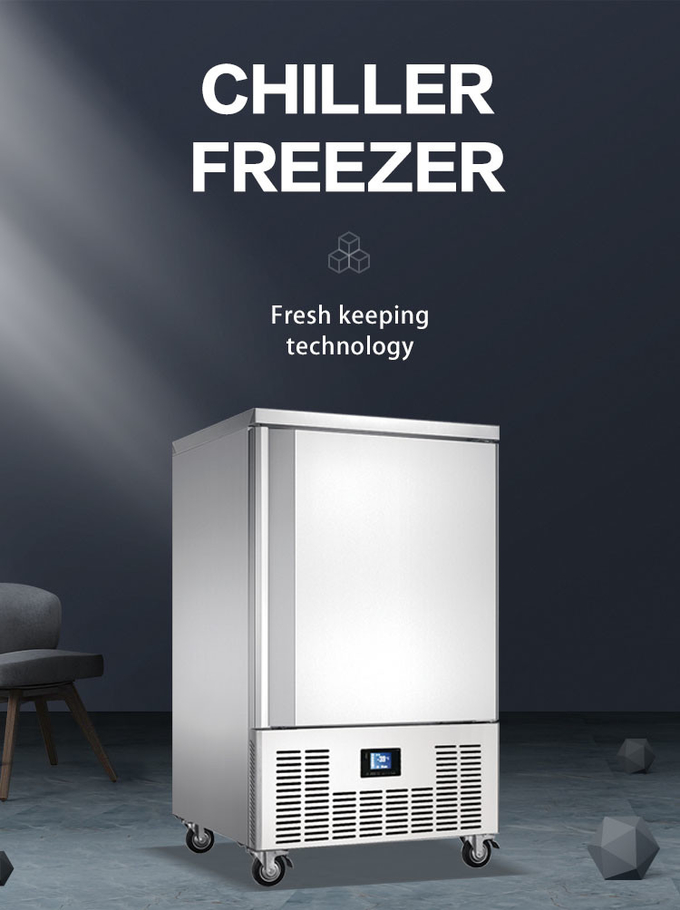 15의 쟁반 급속 냉동고 냉각장치 빠른 어는, 1500w 상업적인 돌풍 냉각장치 0