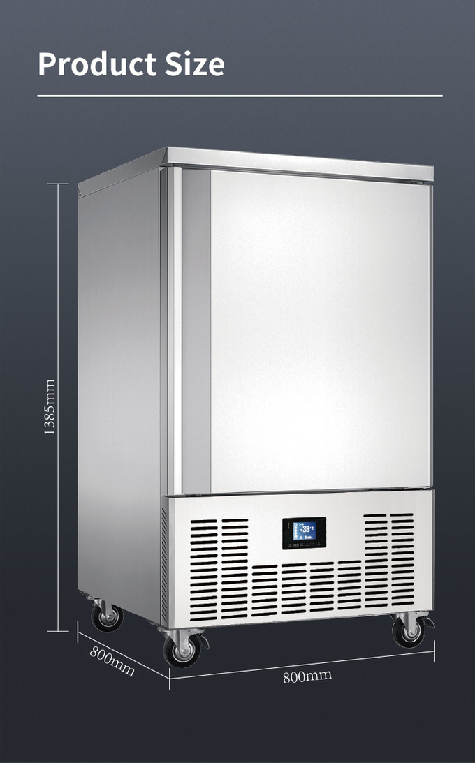 15의 쟁반 급속 냉동고 냉각장치 빠른 어는, 1500w 상업적인 돌풍 냉각장치 9