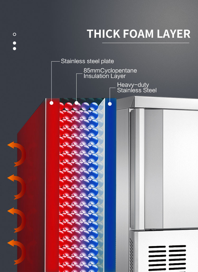 냉각 기계 빠른 어는을 위해 작은 10개의 쟁반 돌풍 냉장고 냉각장치 공기 냉각 4