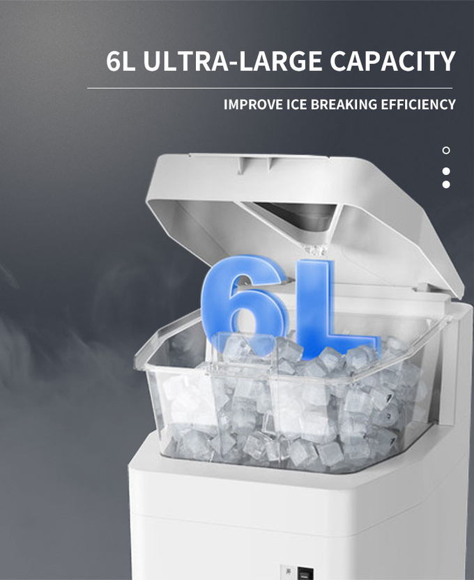6l 싱크대 전기 얼음 쇄석기 400kgs/H의 320rpm 눈 콘 얼음 쇄석기 2